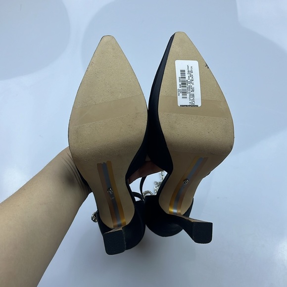 Sam Edelman Andie Platform Heel in Black Satin - Size 10 - N185-8 - Picture 6 of 8